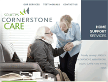 Tablet Screenshot of cornerstonecare.org